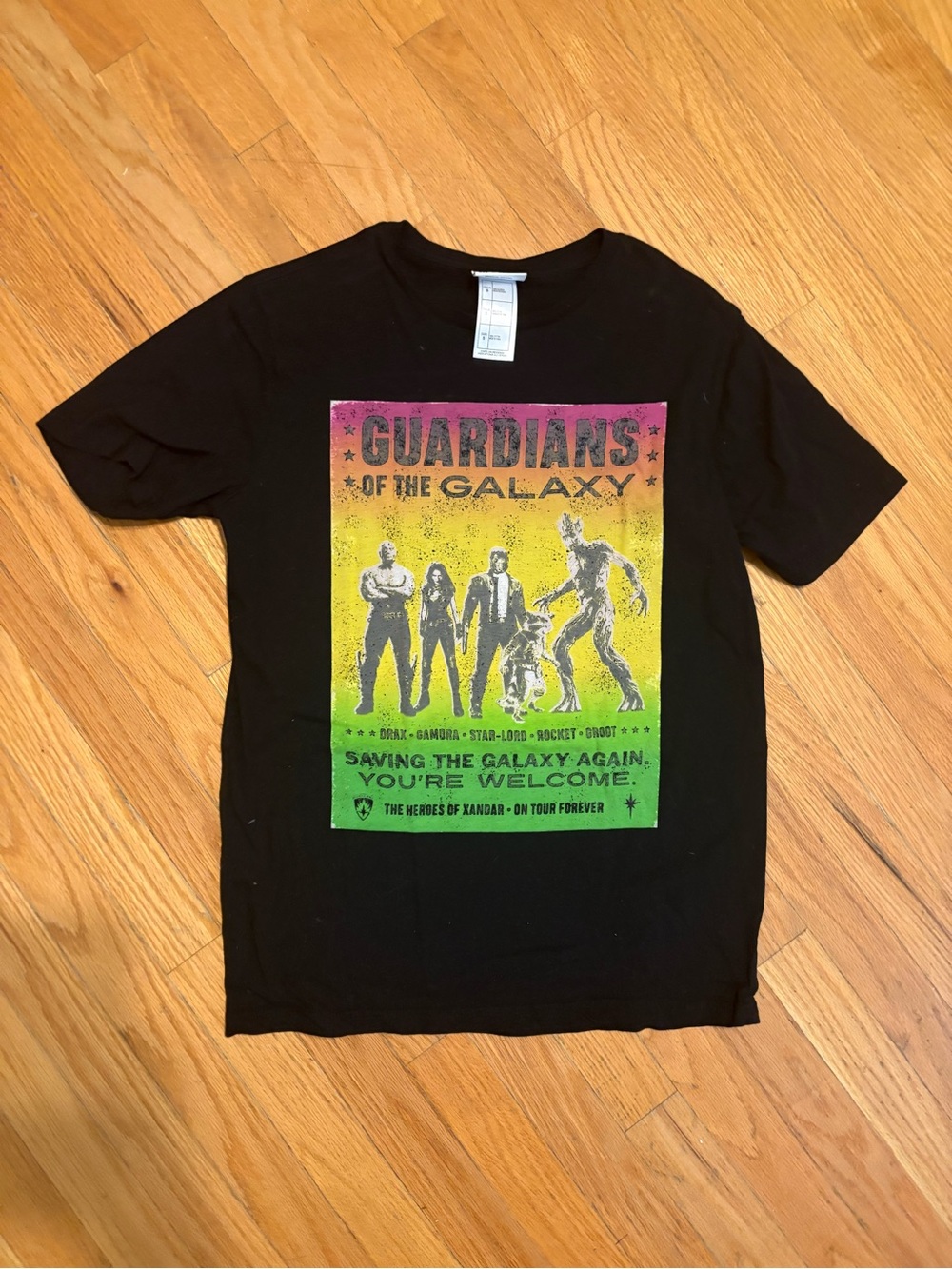 Marvel Guardians of the Galaxy Galaxy Tour T-Shirt Size S New With Tags Official